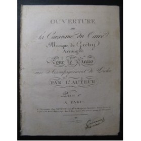 GRÉTRY La Caravane du Caire Ouverture Piano ca1795