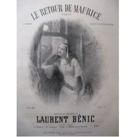 BÉNIC Laurent Le Retour de Maurice Chant Piano XIXe