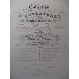 MÉHUL Etienne Nicolas Les Deux Aveugles de Tolède Orchestre ca1865