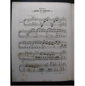 CRAMER Henri Mélange Guido et Ginevra Halévy Piano ca1865