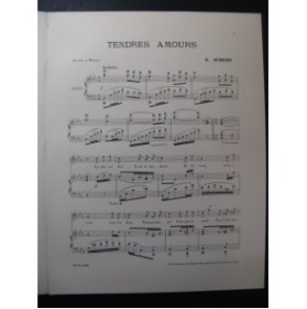 AUBERT Gaston Tendres Amours Pousthomis Chant Piano 1908