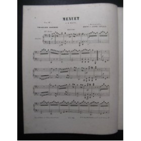 GOUNOD Charles Menuet Piano 4 mains XIXe