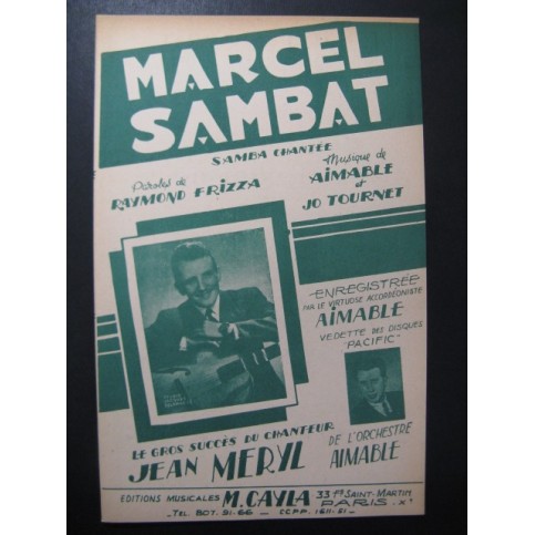Marcel Sambat Samba Accordéon 1952