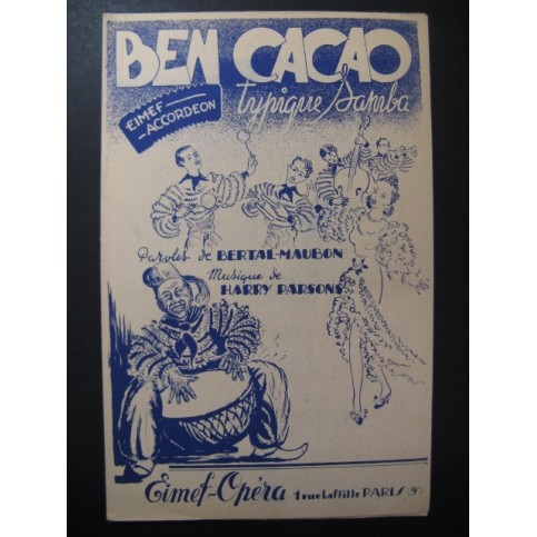 Ben Cacao Harry Parsons Accordéon 1950