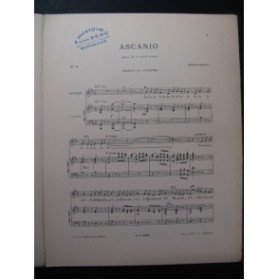 SAINT-SAËNS Camille Ascanio No 8 Chant Piano 1889
