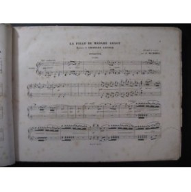LECOCQ Charles La Fille de Madame Angot Rummel Piano 4 mains ca1876