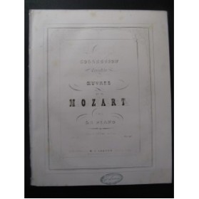 MOZART W. A. 6 Sonates Violon Piano ca1840