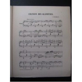 BACHMANN Georges Chanson des Glaneuses Piano ca1885