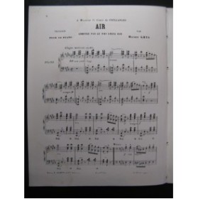 GHYS Henri Air du Roi Louis XIII Piano XIXe