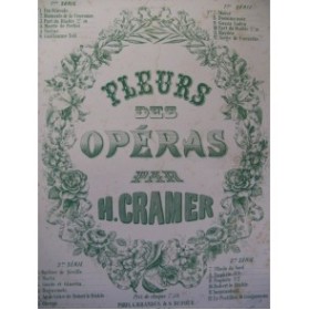 CRAMER Henri Le Prophète No 1 Meyerbeer Piano ca1855