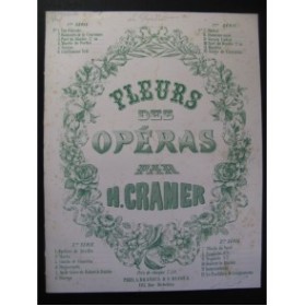 CRAMER Henri Le Prophète No 1 Meyerbeer Piano ca1855