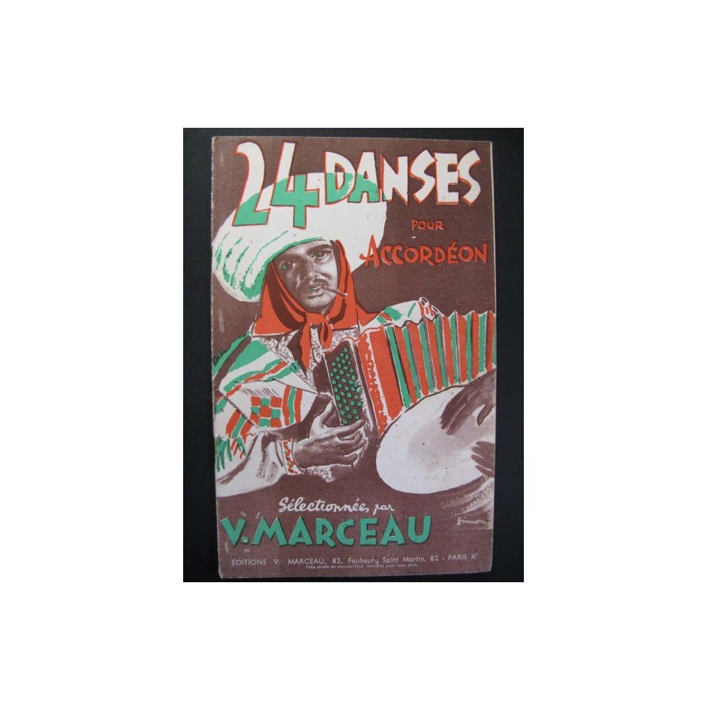 24 Danses V. Marceau Accordéon 1955