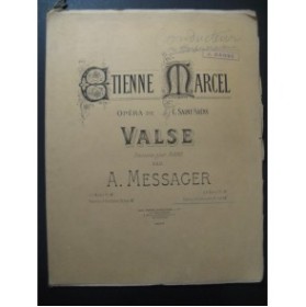 SAINT-SAËNS Camille Etienne Marcel Valse Orchestre 1878