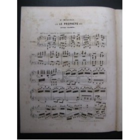 CRAMER Henri Mélange n° 2 sur le Prophète de Meyerbeer Piano ca1855