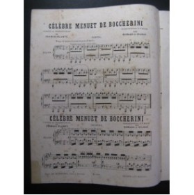 BOCCHERINI Célèbre Menuet Piano 6 mains ca1874
