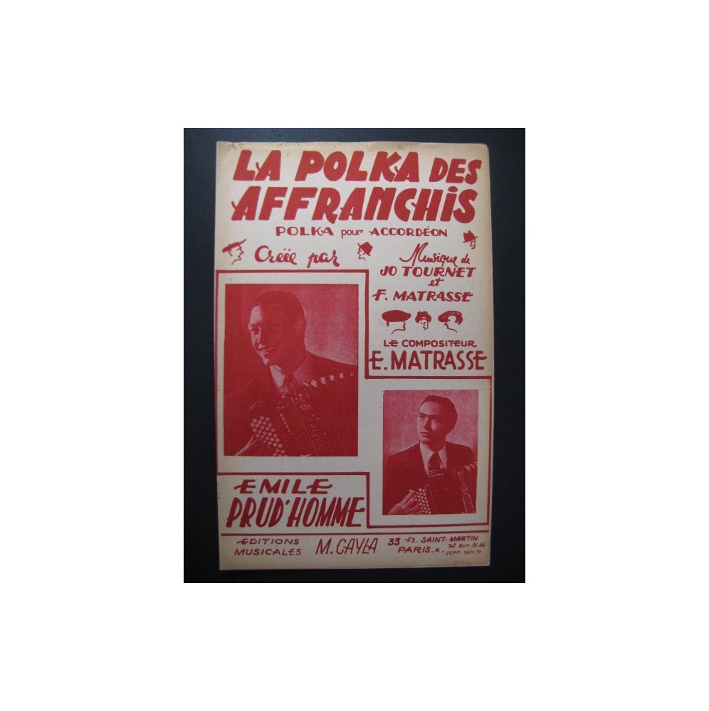 La Polka des Affranchis Tournet & Matrasse Accordéon 1953
