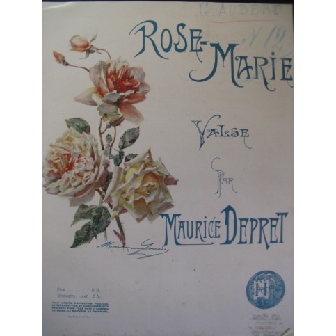 DEPRET Maurice Rose-Marie Piano