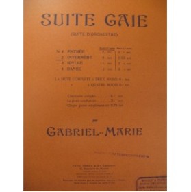 GABRIEL-MARIE Intermède Piano ca1912