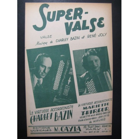 Super Valse Charley Bazin Accordéon 1952
