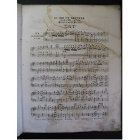HALÉVY Guido et Ginévra Opéra Piano solo 1838