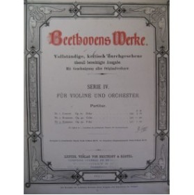 BEETHOVEN Romance op 50 Fdur Orchestre ca1845