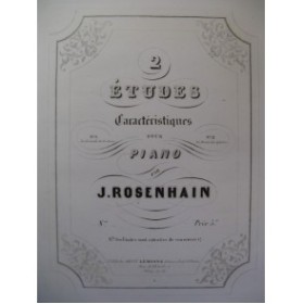 ROSENHAIN Jacques La Danse des Sylphes Piano ca1850