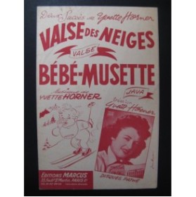 Valse des Neiges Bébé Musette Yvette Horner Accordéon 1958