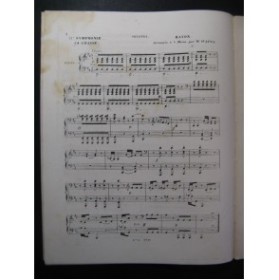 HAYDN Joseph Symphonie No 17 Piano 4 mains ca1860