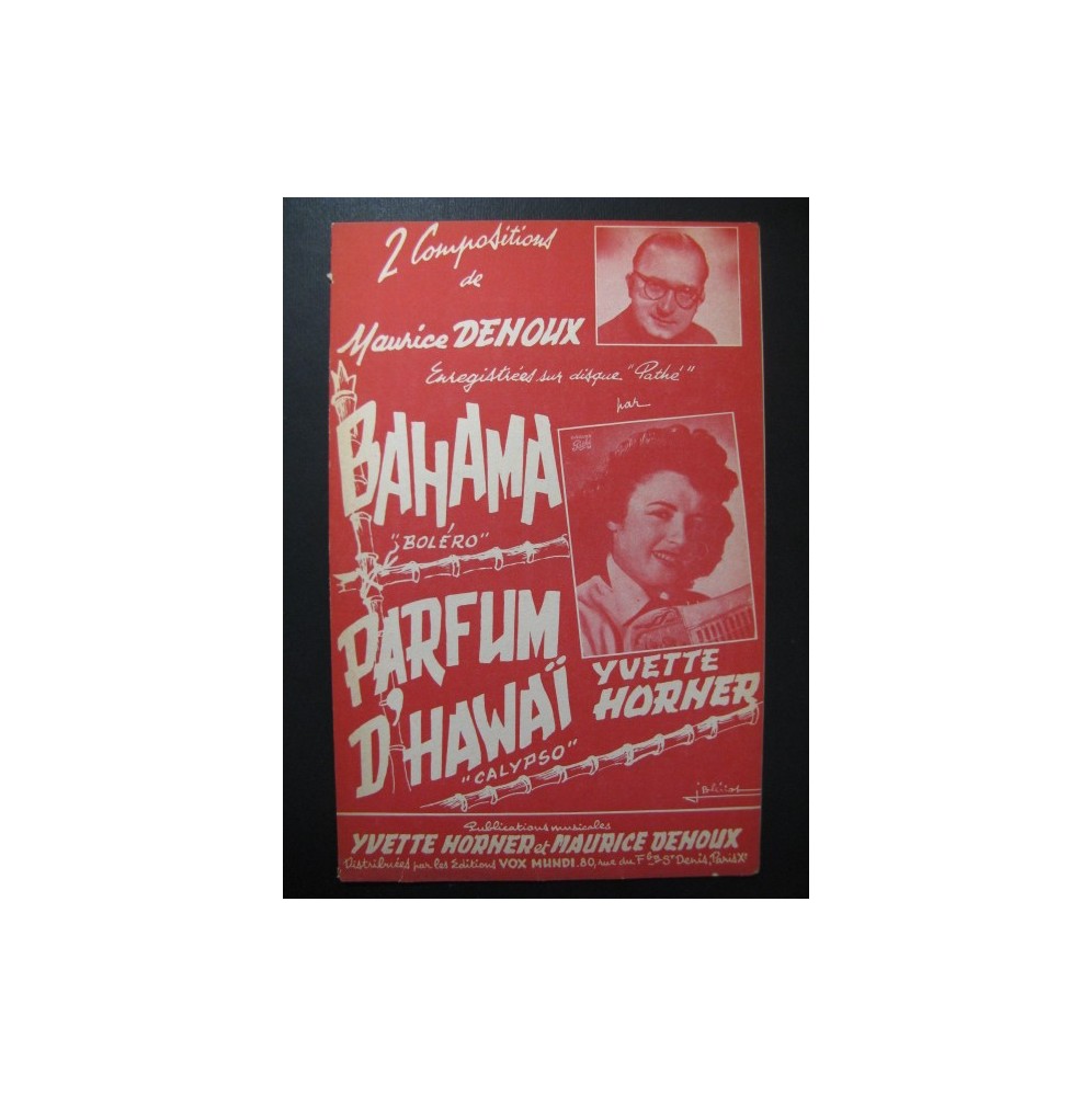 Bahama & Parfum d'Hawai Yvette Horner Accordéon 1958