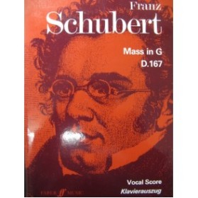 SCHUBERT Franz Messe in G D.167 Chant Piano
