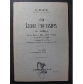RATEZ E. 60 Leçons Progressives de Solfège