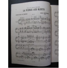 DUFFNER Auguste La Vierge aux Bluets Piano XIXe