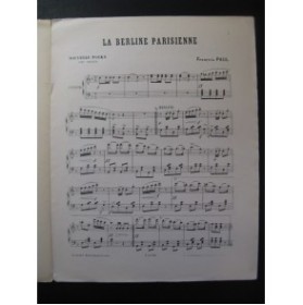 PAUL François La Berline Parisienne Piano Danse 1894