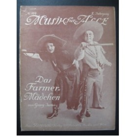 JARNO Georg Das Farmermädchen Opera Piano 1913