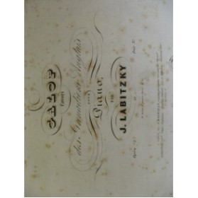 LABITZKY Joseph Galop des Grenadiers Anglais Piano ca1845