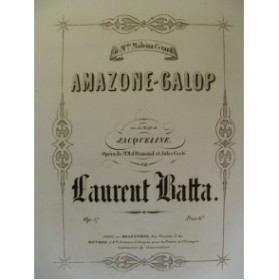 BATTA Laurent Amazone Galop Piano ca1857