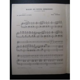 SPENCER Emile Marche des Petites Bourgeoises Chant Piano ca1905