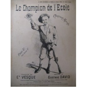 DAVID Gustave Champion de l'Ecole Chant Piano