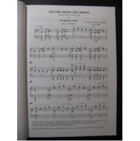 GOSSEC François Joseph Grande Messe des Morts Chant Piano 1989