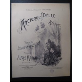 MARGIS Alfred Ancienne Idylle Chant Piano XIXe