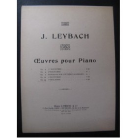 LEYBACH J. Tyrolienne op 54 Piano