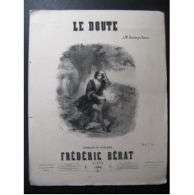 BÉRAT Frédéric Le Doute Chant Piano 1849