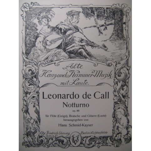 DE CALL Leonardo Notturno Flute Alto Guitare