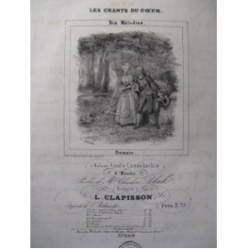 CLAPISSON Louis Demain Chant Piano ca1840