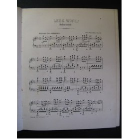 GAENSCHALS Carl Lebe Wohl  Piano 1896