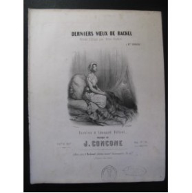 CONCONE Joseph Derniers Voeux de Rachel  Chant Piano 1850