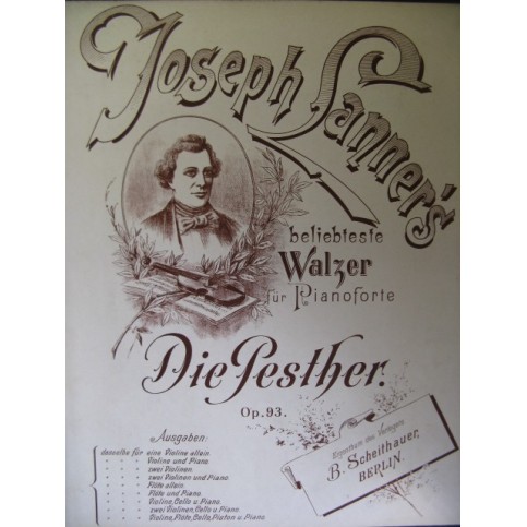 LANNER Joseph Pesther Walzer Piano XIXe