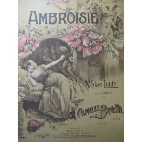 BINETTI Camille Ambroisie Valse Piano