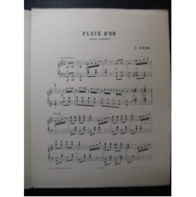 BOHM Carl Pluie d'Or Piano 1897