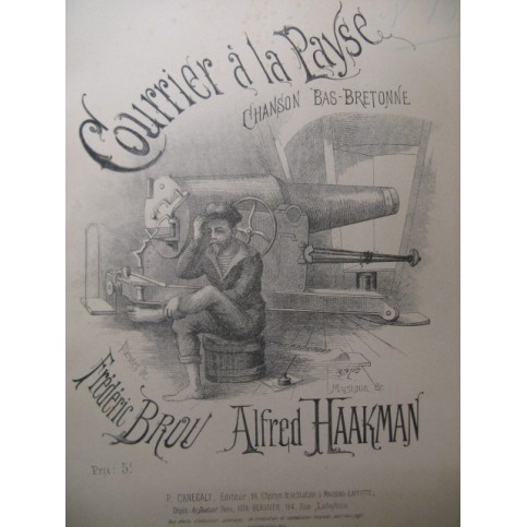 HAAKMAN Alfred Courrier à la Payse Chant Piano XIXe